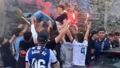 Ibai Aguirre, manteado